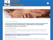 Tablet Screenshot of madridfisioterapia.com